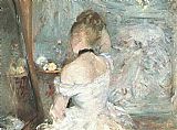Berthe Morisot Famous Paintings - Lady at her Toilette